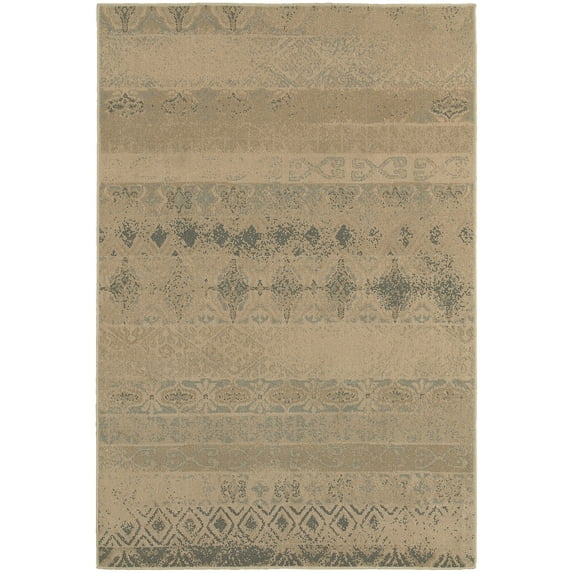 Sphinx Chloe Area Rug Tan Lines Stripes 3' 10" x 5' 5" Rectangle