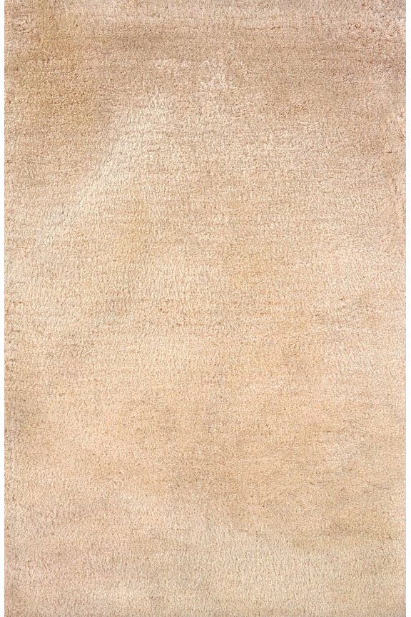 Cosmo Shag Shag Area Rug 81105 Ivory Solid Shag 5' x 7' Rectangle