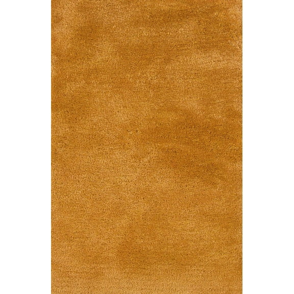 Sphinx Cosmo Shag Shag Area Rug 81107 Gold Solid Shag 6' 6" x 9' 6" Rectangle