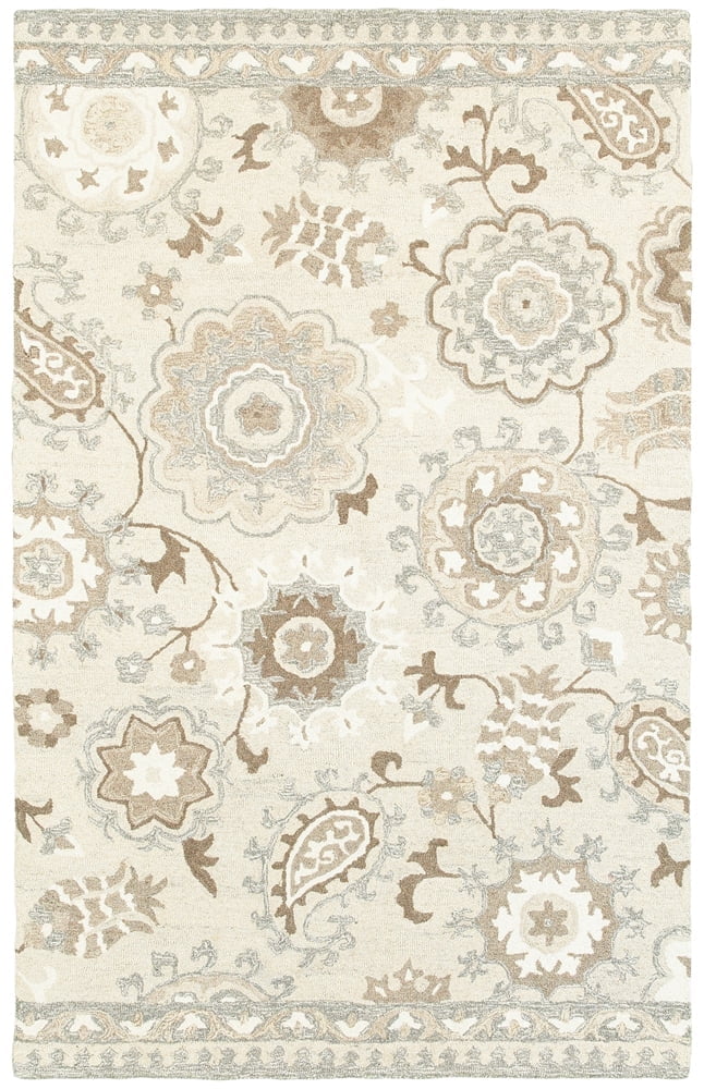 Craft Area Rug Oriental Weavers Craft Area Rug 93005 Ivory Petals Bulbs 3' 6
