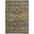 thumbnail image 1 of Sphinx Dawson Area Rug 8527A Teal Diagonal Cubes 5' 3" x  7' 6" Rectangle, 1 of 2