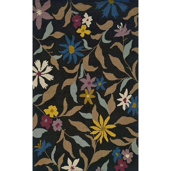 Sphinx Eden Area Rug 87112 Teal Wool Bold 10' x 13' Rectangle