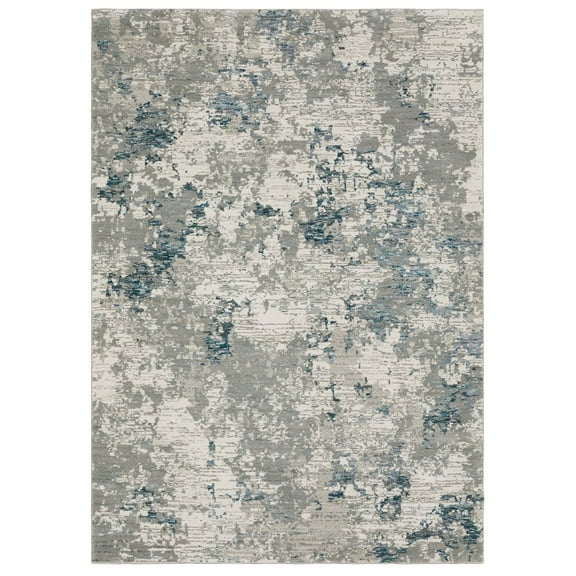 Oriental Weavers Evolution Area Rug 0984D Grey Faded Shaded 5' 3" x 7' 3" Rectangle