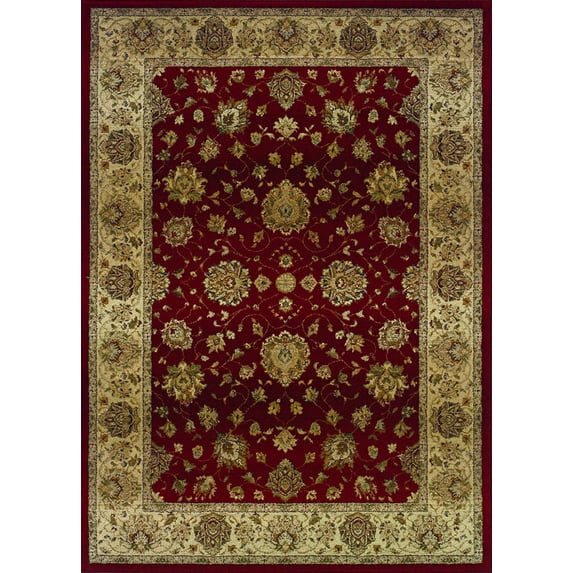 Oriental Weavers Genesis 035R1 Red/Beige Oriental Runner Indoor Area Rug