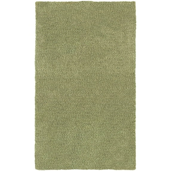 Oriental Weavers Heavenly Area Rug 73403 Green Neutral Handcrafted 6' 6" x 9' 6" Rectangle