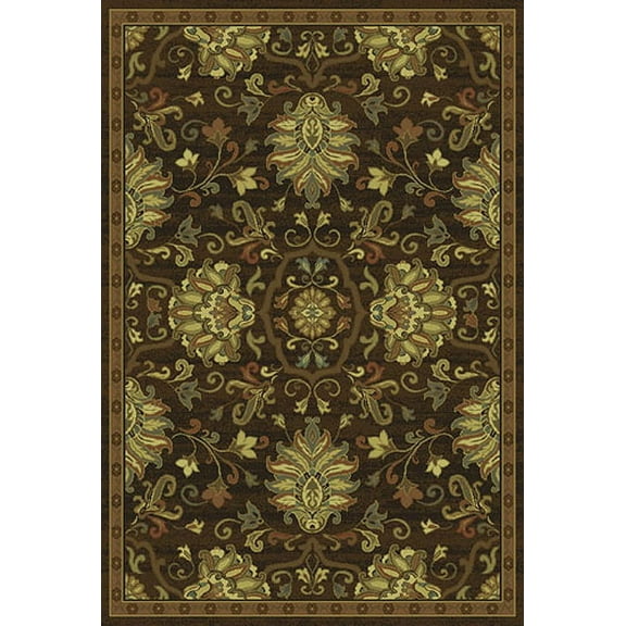 Oriental Weavers Hudson Area Rug - 042G1 - 1'10" x 7'6" - in Brown/ Beige - Vintage Inspired, Stain Resistant, Family and Pet Friendly , Entryway, Hallway Runner Rug
