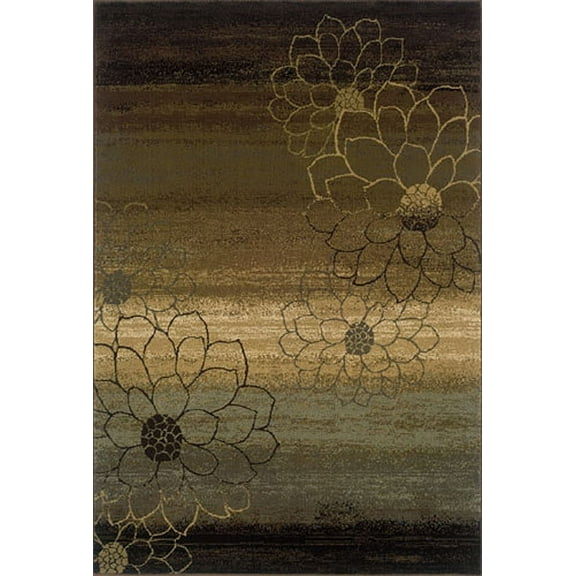Oriental Weavers Hudson Area Rug 074A1 Brown Abstract Stripes