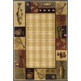 thumbnail image 1 of Oriental Weavers Hudson Area Rug 1065B Beige Lodge Novelty 5' 3" x 7' 6" Rectangle, 1 of 4