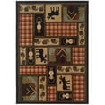 thumbnail image 1 of Oriental Weavers Hudson Area Rug 1067A Brown Lodge Novelty, 1 of 4