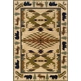 thumbnail image 1 of Oriental Weavers Hudson Area Rug 1072A Ivory Moose Canoes 5' 3" x 7' 6" Rectangle, 1 of 4