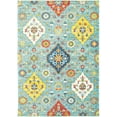 thumbnail image 1 of Sphinx Joli Area Rugs - 4929L Contemporary Blue Diamonds Scrolls Repeat Half-Brick Rug, 1 of 2