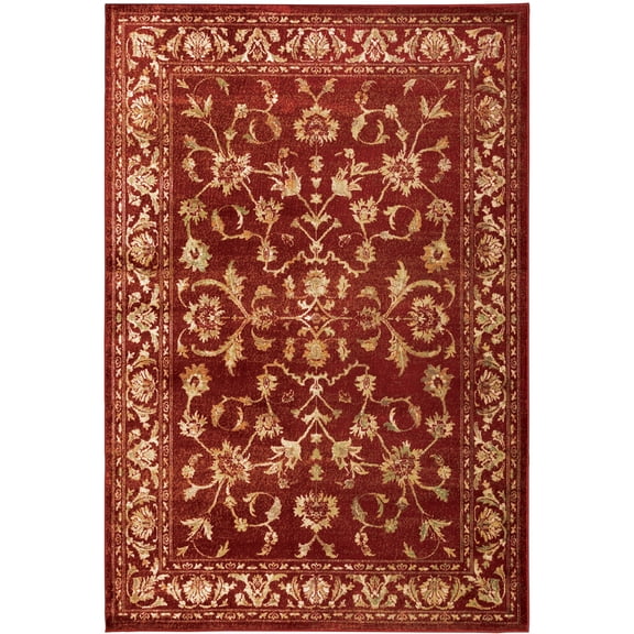 Sphinx Juliette Area Rug 1331S Traditional Red Bulbs Vines 7' 10" x 10' Rectangle