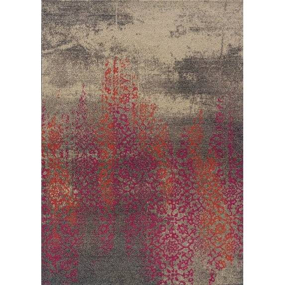 Sphinx Kaleidoscope Area Rug 504J5 Grey Washed Antiqued