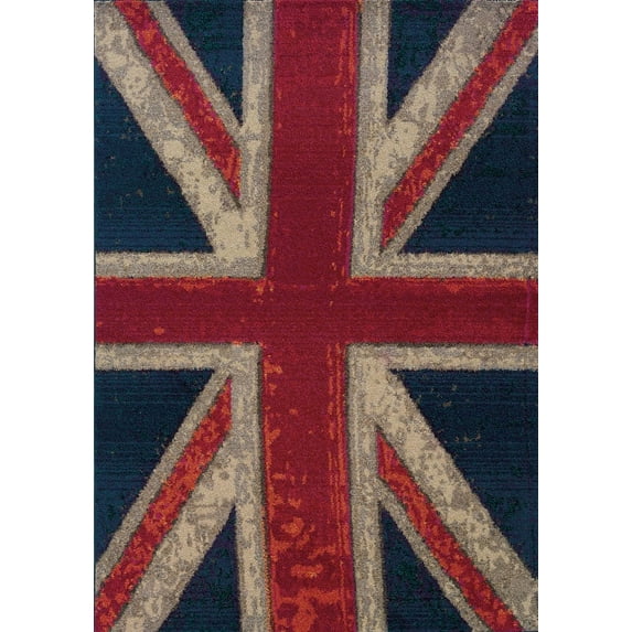 Sphinx Kaleidoscope Area Rug 505R5 Navy Washed British