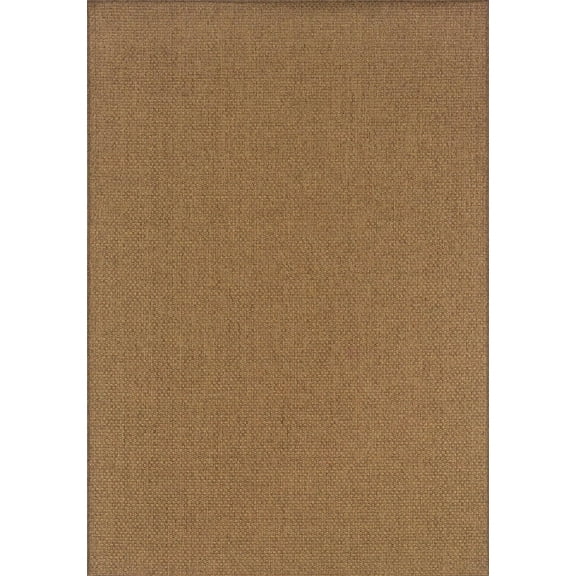 Oriental Weavers Karavia Woven Tan Solid Area Rug, 2' 5" x 4' 5" Rectangle, Indoor/Outdoor