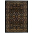 thumbnail image 1 of Sphinx Kharma Area Rug 332X4 Traditional Blue Scrolls Bordered 6' 7" x 9' 1" Rectangle, 1 of 4