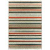 Oriental Weavers Latitude Area Rug 602W3 Outdoor Gray Banded Rows ...