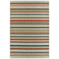 thumbnail image 1 of Oriental Weavers Latitude Area Rug 602W3 Outdoor Gray Banded Rows, 1 of 3