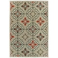 thumbnail image 1 of Oriental Weavers Latitude Area Rug 709Y3 Outdoor Gray Corners Rings, 1 of 2
