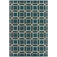 thumbnail image 1 of Oriental Weavers Latitude Area Rug 806B3 Outdoor Blue Blocks Octagons, 1 of 2