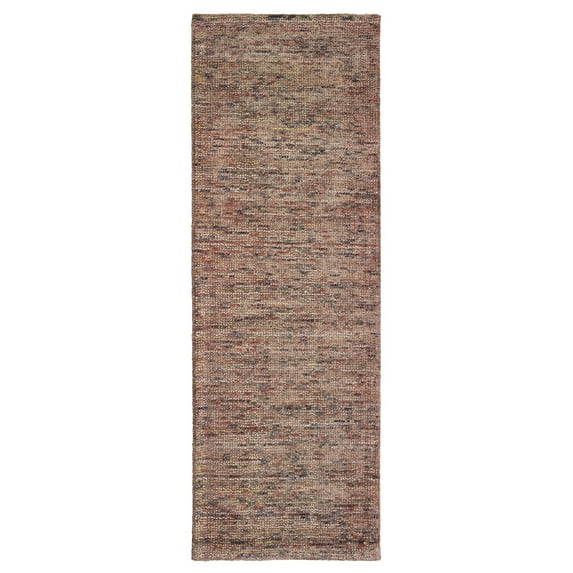Oriental weavers Lucent Area Rug 45907 Taupe Single-Color Rows 2' 6" x 8' Rectangle