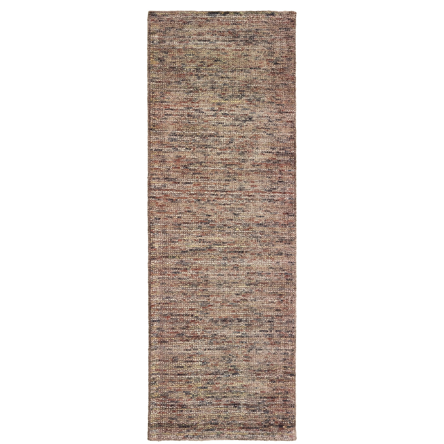 Heathered Elegance Gray Wool & Viscose 2'6" x 8' Runner Rug