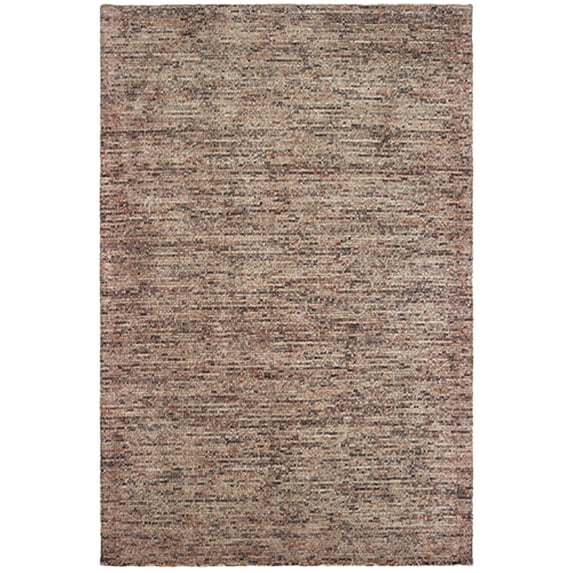 Oriental weavers Lucent Area Rug 45907 Taupe Single-Color Rows 6' x 9' Rectangle