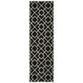 thumbnail image 1 of Sphinx Luna Area Rug 8123B Black Lines Diamonds 2' 3" x  7' 6" Rectangle, 1 of 2