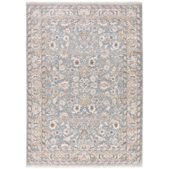 Oriental Weavers Maharaja Area Rug 070E1 Traditional Blue Faded Floral 2' x 3' Rectangle