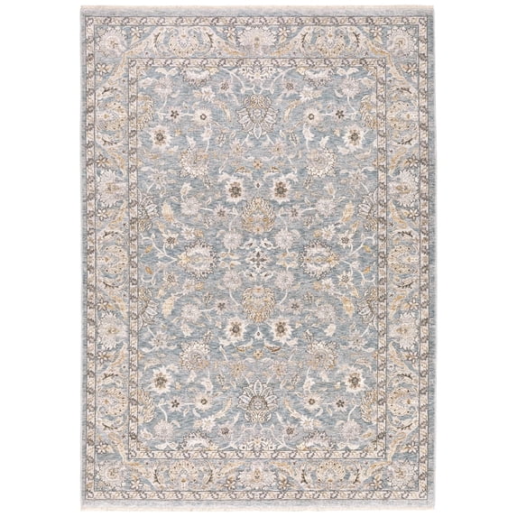 Oriental Weavers Maharaja Area Rug 070E1 Traditional Blue Faded Floral 3' 3" x 5' Rectangle