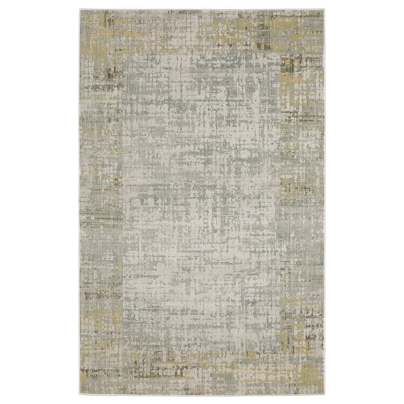 Oriental Weavers Mallory MAL08 - Machine Woven Indoor Area Rug - 5'3" x 7'6" - in Beige/ Multi - Contemporary Style,Entryway, Bedroom, Bathroom Rug