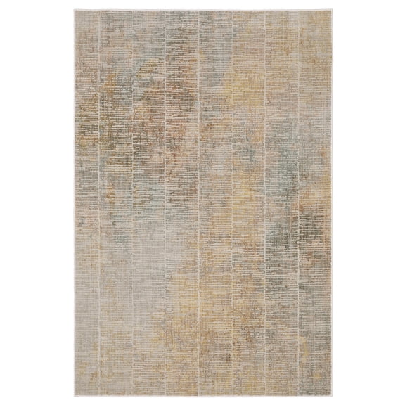 Oriental Weavers Mallory Area Rug - MAL09-3'3" x 5' - in Beige/Multi - Contemporary Style, Stain Resistant, Family and Pet Friendly, Entrway, Bedroom Rug