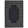 thumbnail image 1 of Oriental Weavers Marina Area Rug 1247K Outdoor Black Dotted Ogee 2' 5" x 4' 5" Rectangle, 1 of 3