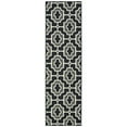 thumbnail image 1 of Oriental Weavers Marina Area Rug 1491Z Black Curves Angled 2' 3" x 7' 6" Rectangle, 1 of 2