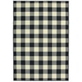 thumbnail image 1 of Oriental Weavers Marina Area Rug 1932K Black Plaid Country 2' 3" x 7' 6" Rectangle, 1 of 2