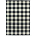 thumbnail image 1 of Oriental Weavers Marina Area Rug 1932K Black Plaid Country 3' 7" x 5' 6" Rectangle, 1 of 3