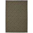 thumbnail image 1 of Oriental Weavers Marina Area Rug 2335K Black Diamond Diagonals 6' 7" x 9' 6" Rectangle, 1 of 3