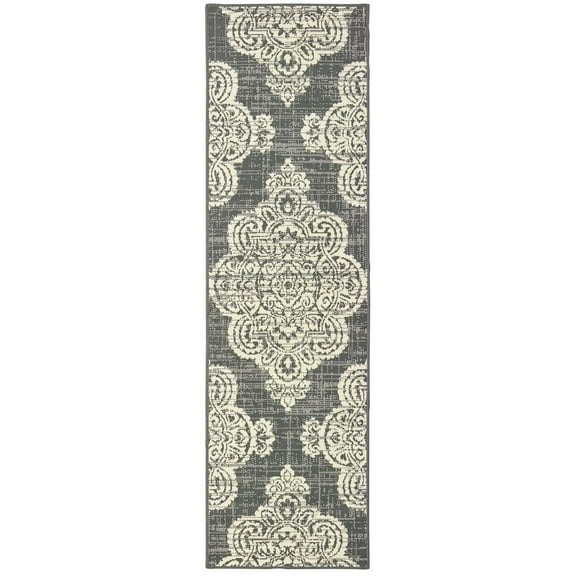 Oriental Weavers Marina Area Rug 5929E Grey Paisley Scrolls 2' 3" x 7' 6" Rectangle
