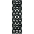 thumbnail image 1 of Oriental Weavers Marina Area Rug 7763K Black Diagonal Jagged 2' 3" x 7' 6" Rectangle, 1 of 6