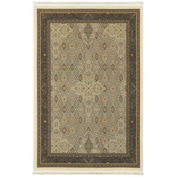 Oriental Weavers Masterpiece Area Rug 1335I Ivory Bordered Repeat 2' 3" x 10' Rectangle