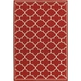 thumbnail image 1 of Oriental Weavers Meridian Area Rug 1295R Red Circles Curves 3' 7" x 5' 6" Rectangle, 1 of 3