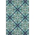 thumbnail image 1 of Oriental Weavers Meridian Area Rug 2206B Blue Diamond Curls 3' 7" x 5' 6" Rectangle, 1 of 9