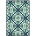 thumbnail image 1 of Oriental Weavers Meridian Indoor/Outdoor Rug - 2206B - 8'6" x 13' - in Blue/ Green - Moroccan Style, Water, Stain and Fade Resistant, Hose Clean, Patio, Outdoor Living Area Rug, 1 of 9
