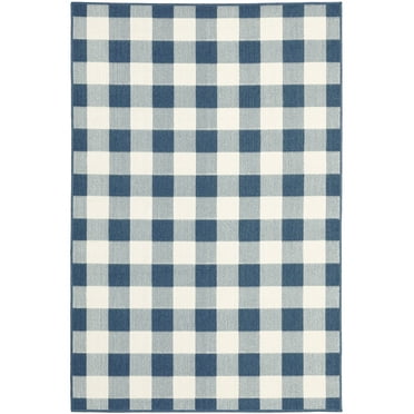 Oriental Weavers Meridian Area Rug 2598V Outdoor Blue Blocks Cubes 1' 10" x 2' 10" Rectangle