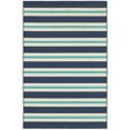 thumbnail image 1 of Oriental Weavers Meridian Indoor/Outdoor Rug - 5701B - 7'10" x 10'10" - in Blue/ Ivory - Nautical & Coastal, Water, Stain and Fade Resistant, Hose Clean, Patio, Outdoor Living Area Rug, 1 of 9