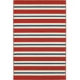 thumbnail image 1 of Oriental Weavers Meridian Area Rug 5701R Red Bars Lines 6' 7" x 9' 6" Rectangle, 1 of 2
