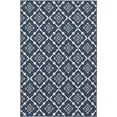 thumbnail image 1 of Oriental Weavers Meridian Area Rug 5703B Navy Diamonds Leaves 5' 3" x 7' 6" Rectangle, 1 of 4
