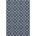 thumbnail image 1 of Oriental Weavers Meridian Area Rug 5703B Navy Diamonds Leaves 6' 7" x 9' 6" Rectangle, 1 of 3