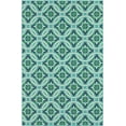 thumbnail image 1 of Oriental Weavers Meridian Area Rug 5868L Blue Circles Leaves 5' 3" x 7' 6" Rectangle, 1 of 3