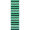 thumbnail image 1 of Oriental Weavers Meridian Area Rug 9652F Blue Rows Bars 2' 3" x 7' 6" Rectangle, 1 of 9